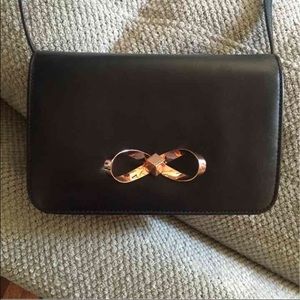 Ted Baker black crossbody purse with bow